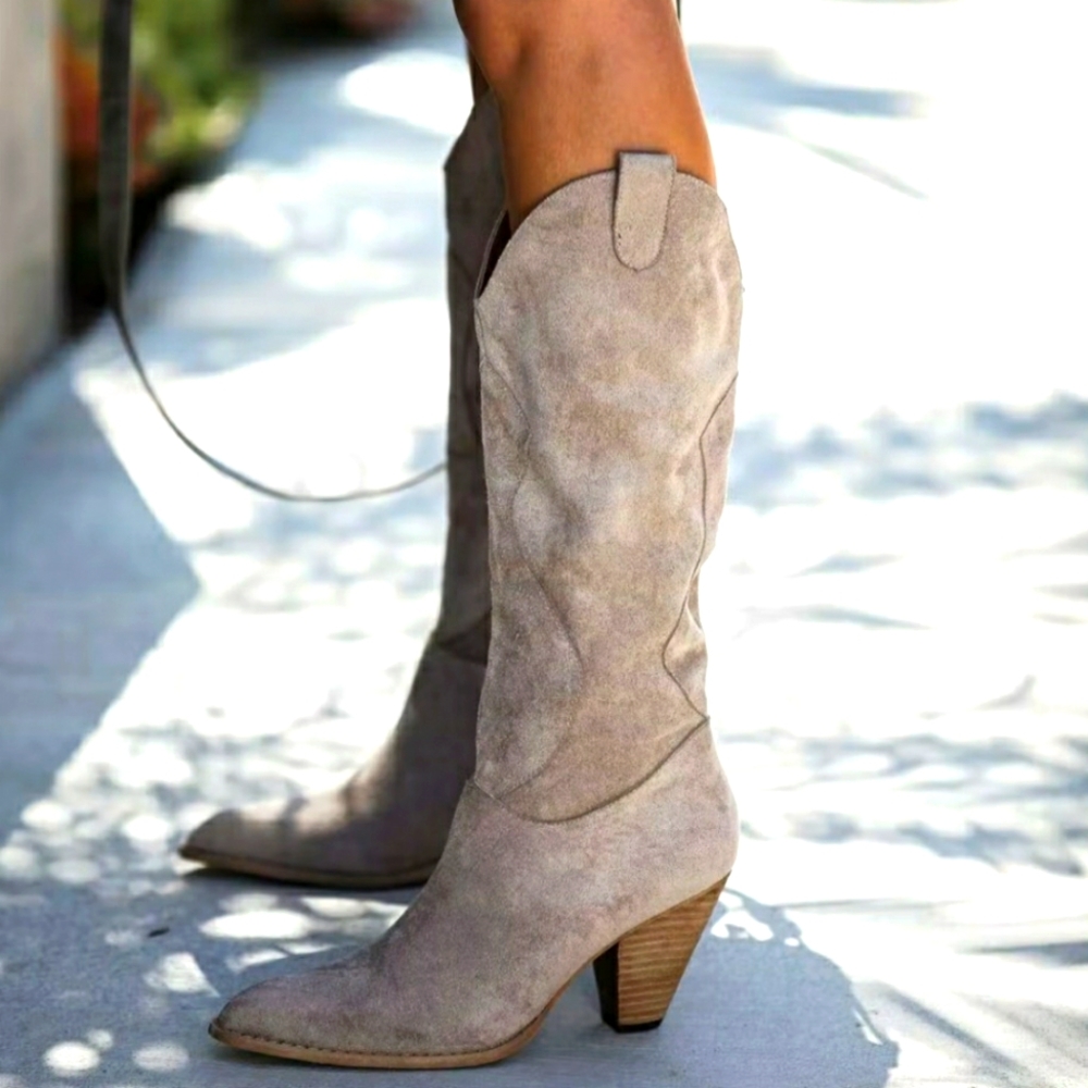 VICI Lasso taupe suede western boot